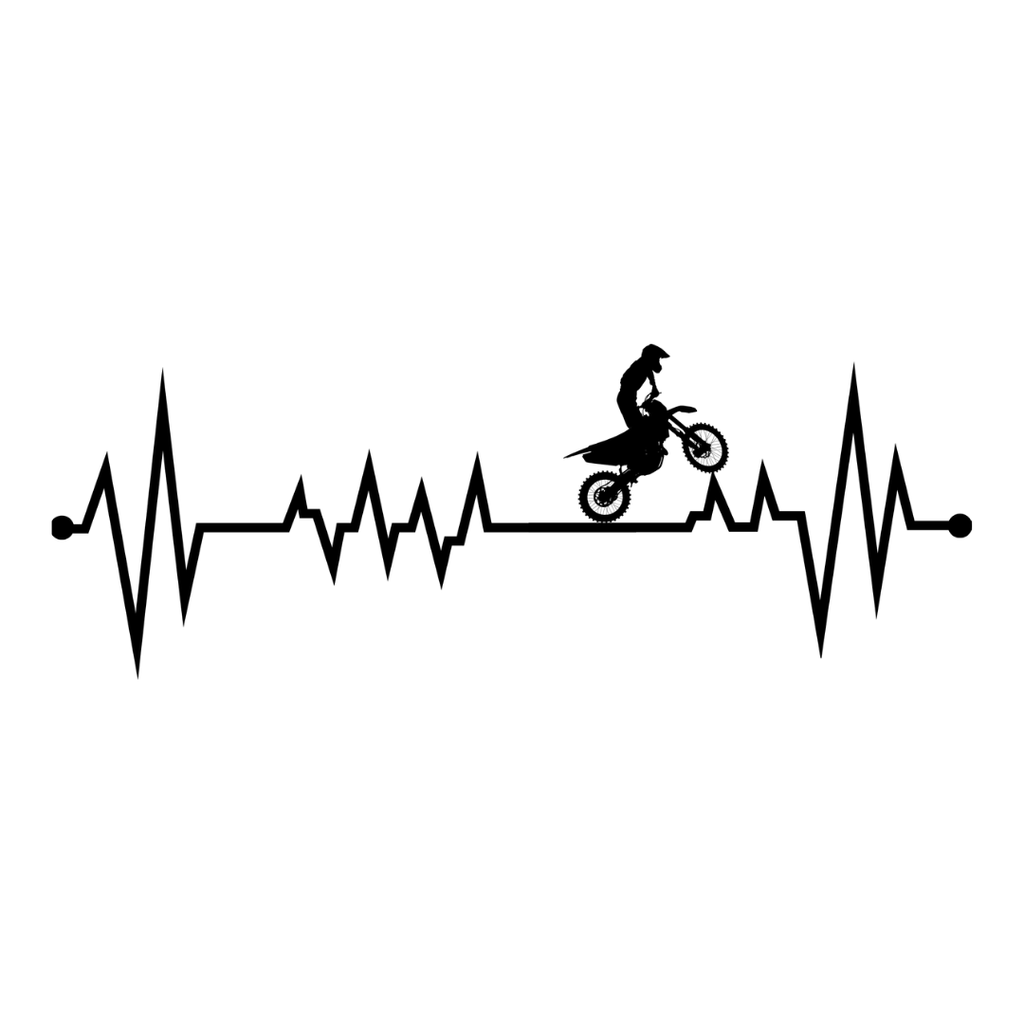 Adrenaline Pulse | Offroad Heartbeat Metal Wall Art crafted from premium laser-cut powder-coated steel.