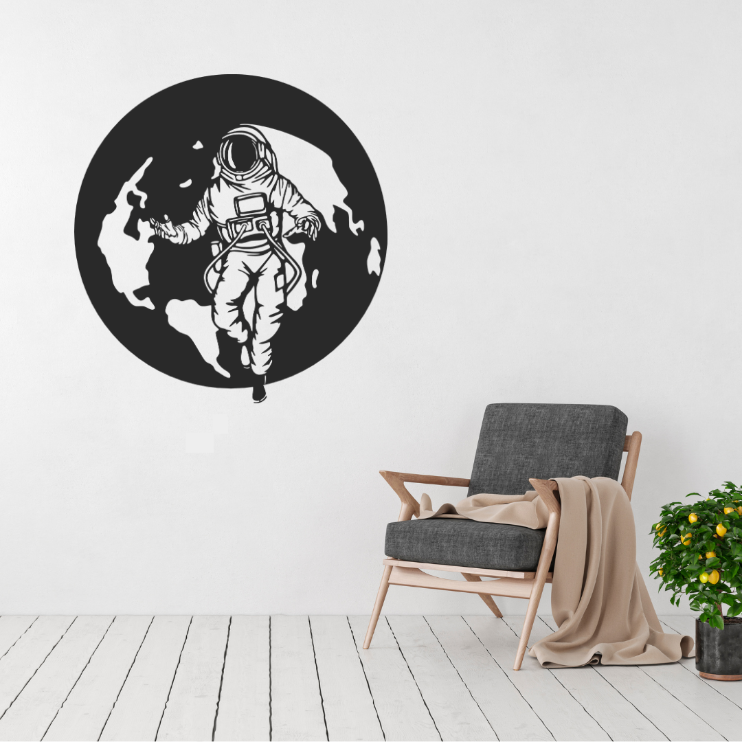 Beyond Earth | Astronaut Metal Wall Art