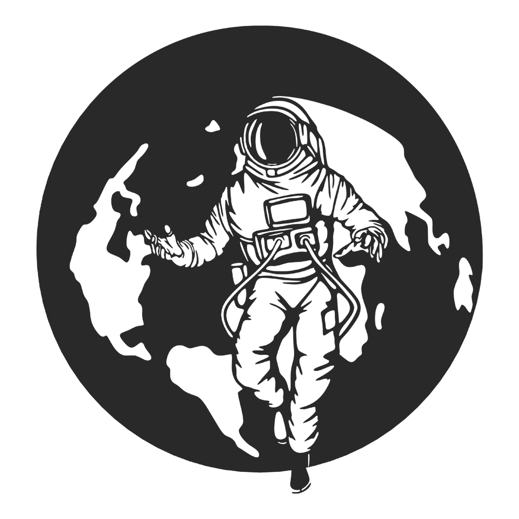 Beyond Earth | Astronaut Metal Wall Art
