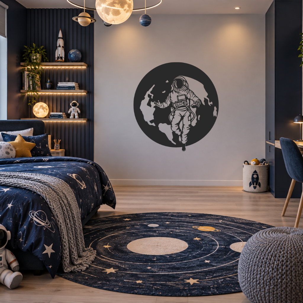 Beyond Earth | Astronaut Metal Wall Art