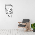 Coffee wall art displayed in a kitchen or cafe style interior