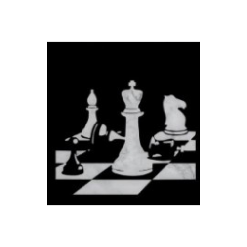 Checkmate | Chess Strategy Metal Wall Art crafted from premium laser-cut powder-coated steel.