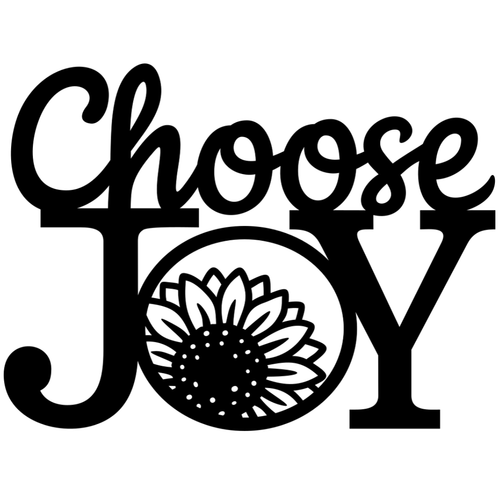 Choose Happiness | Choose Joy Metal Wall Sign crafted from premium laser-cut powder-coated steel.