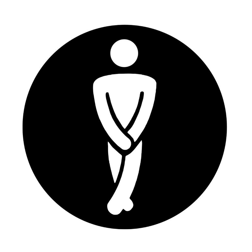 Classic Male Toilet Sign | Metal Bathroom Sign crafted from premium laser-cut steel with a durable powder-coated finish.