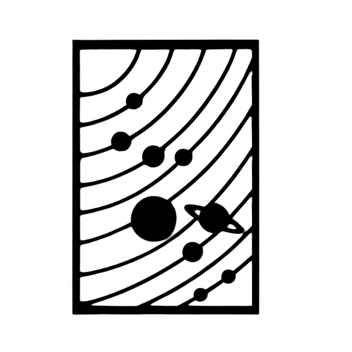 Cosmic Orbit Solar System Metal Wall Art crafted from premium laser-cut steel with a durable powder-coated finish.