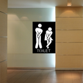 Funny toilet sign metal wall art emergency exit design