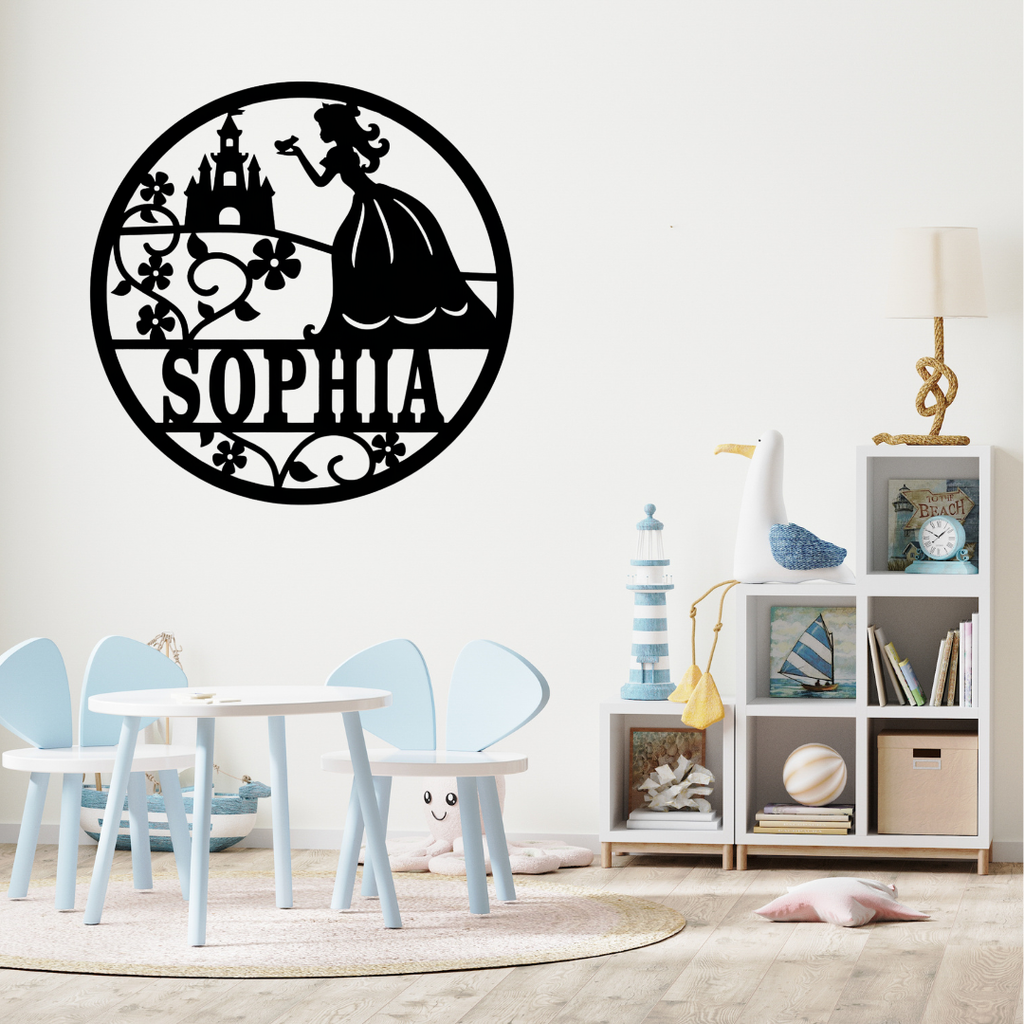 Magical princess décor styled in a pastel nursery setting