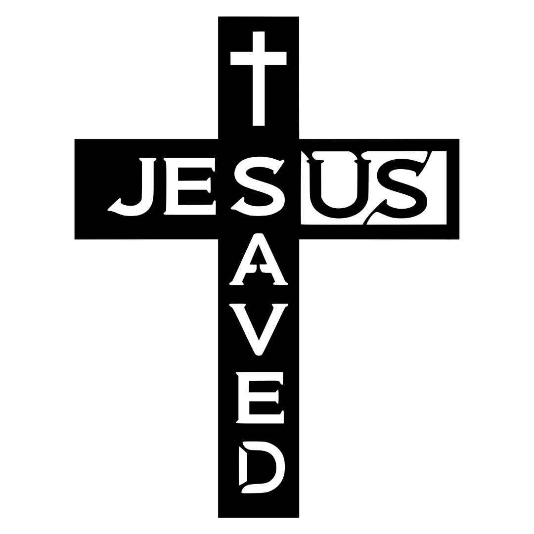 Faith Above All | Jesus Saved Metal Wall Art