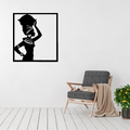 African wall art displayed in a modern or cultural interior space