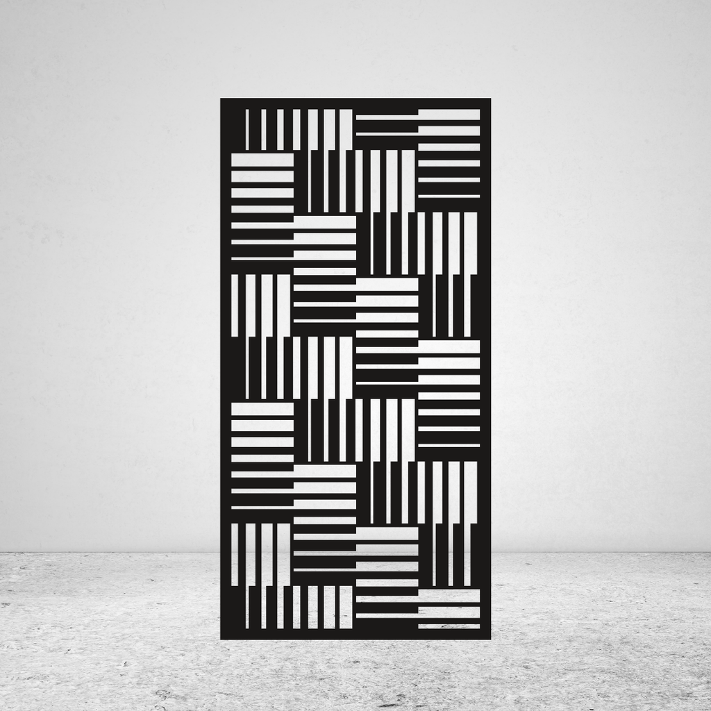 Gridline | Contemporary Linear Metal Privacy Screen