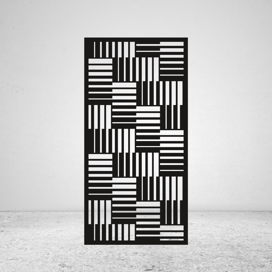 Gridline | Contemporary Linear Metal Privacy Screen