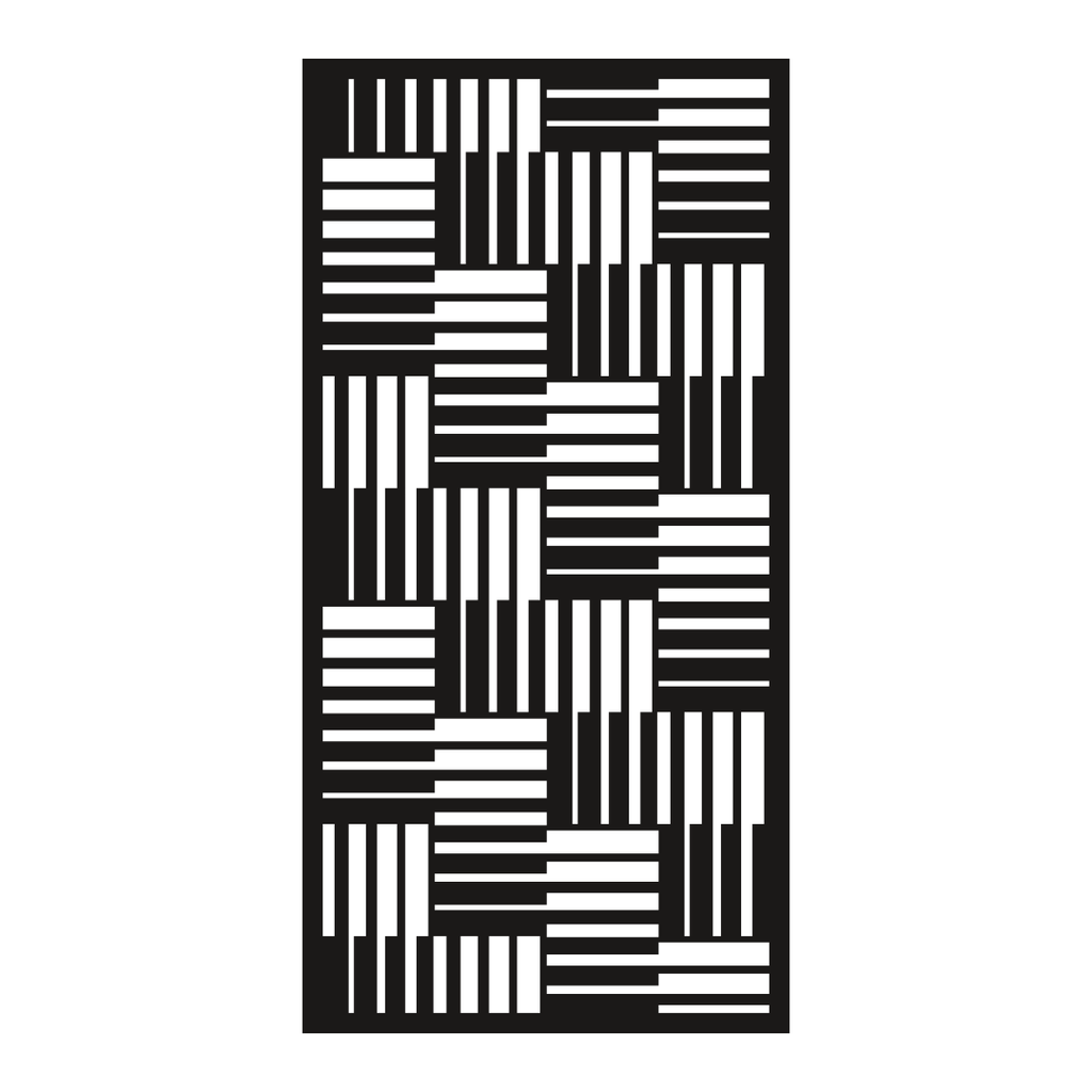 Gridline | Contemporary Linear Metal Privacy Screen