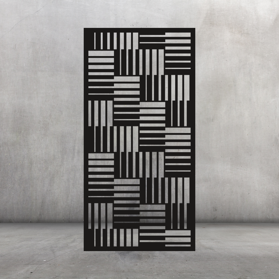 Gridline | Contemporary Linear Metal Privacy Screen