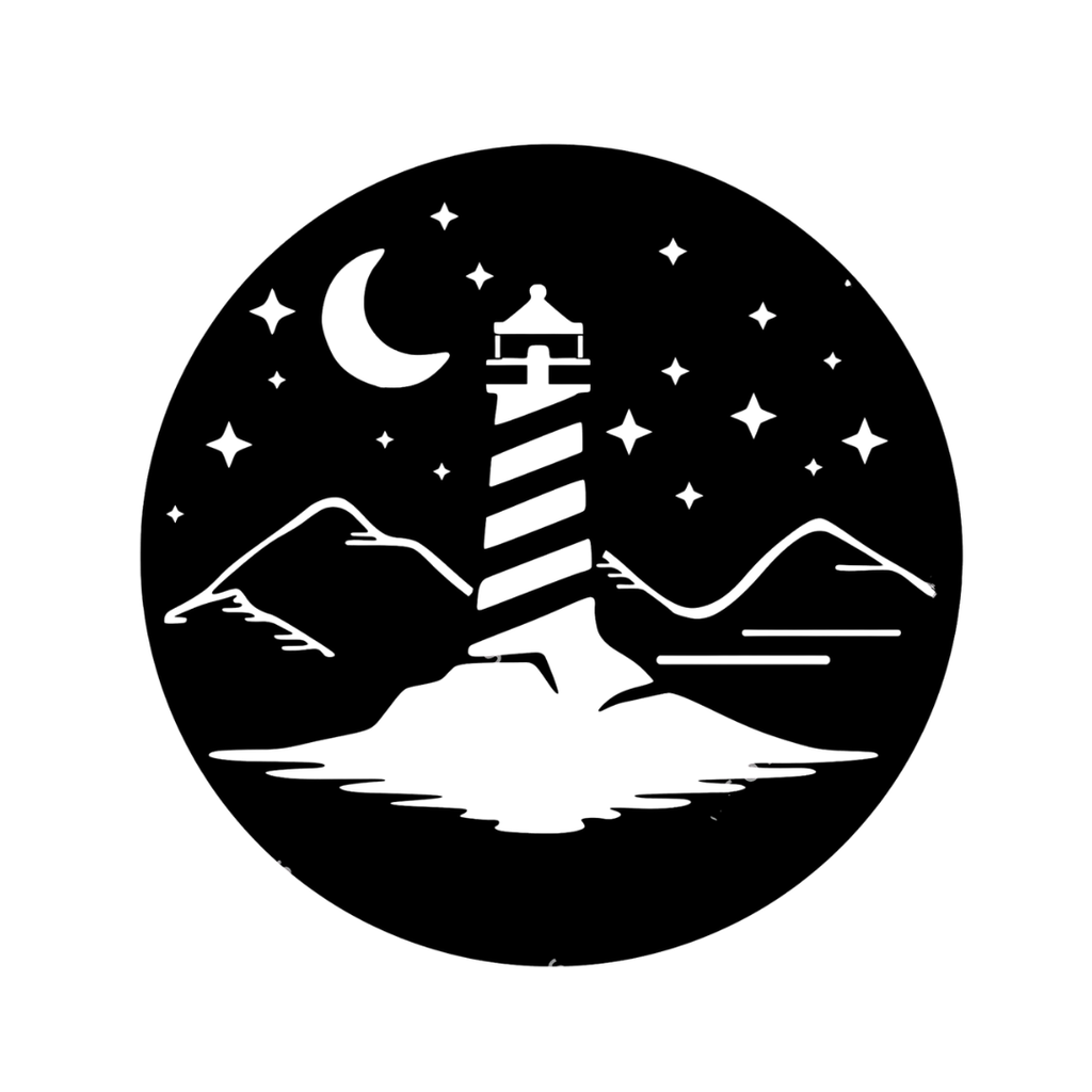 Guiding Light | Lighthouse Metal Wall Art crafted from premium laser-cut powder-coated steel.