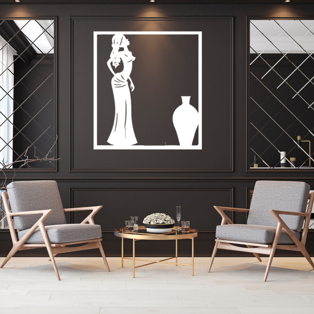African metal wall art as a statement piece in a premium interior setting
