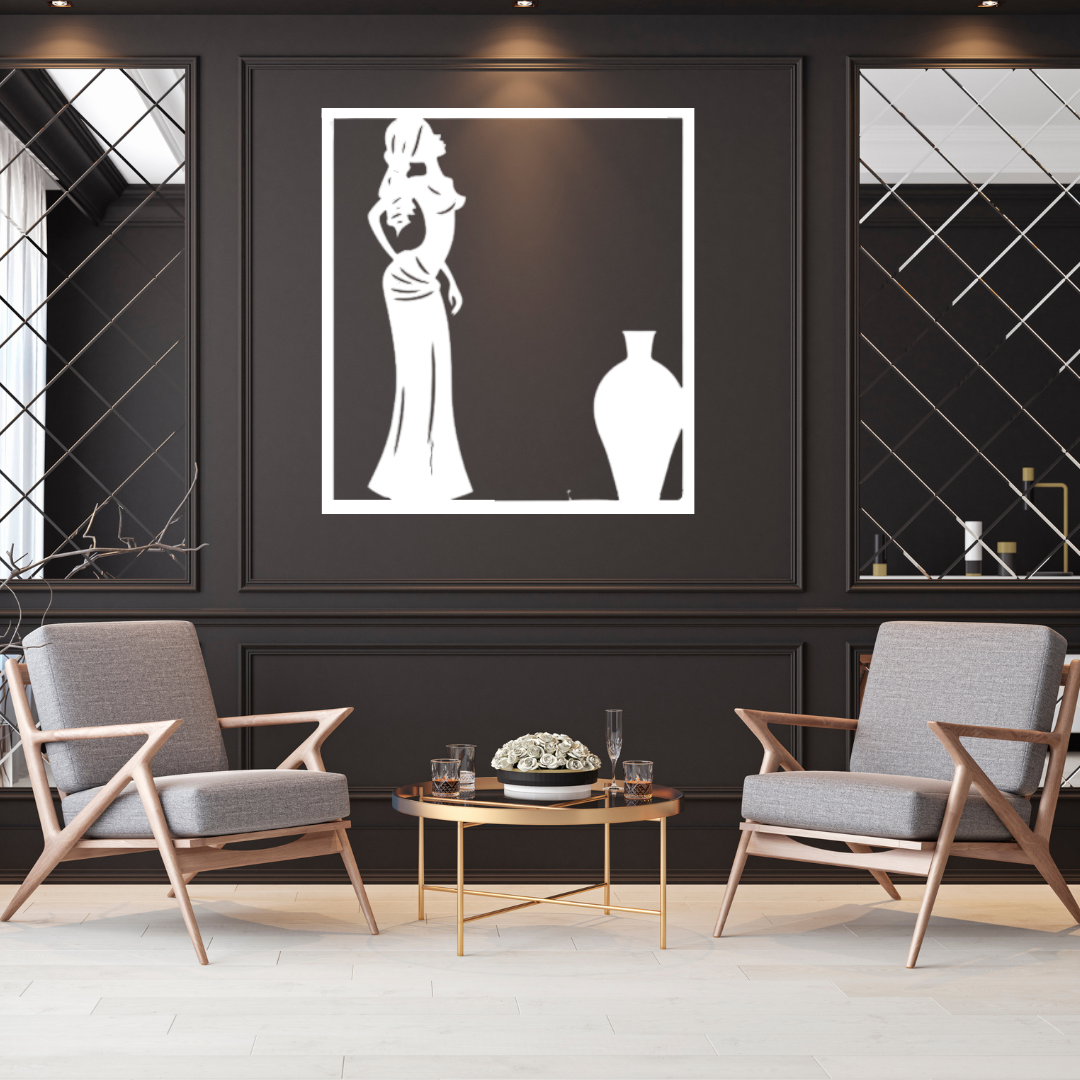 African metal wall art as a statement piece in a premium interior setting