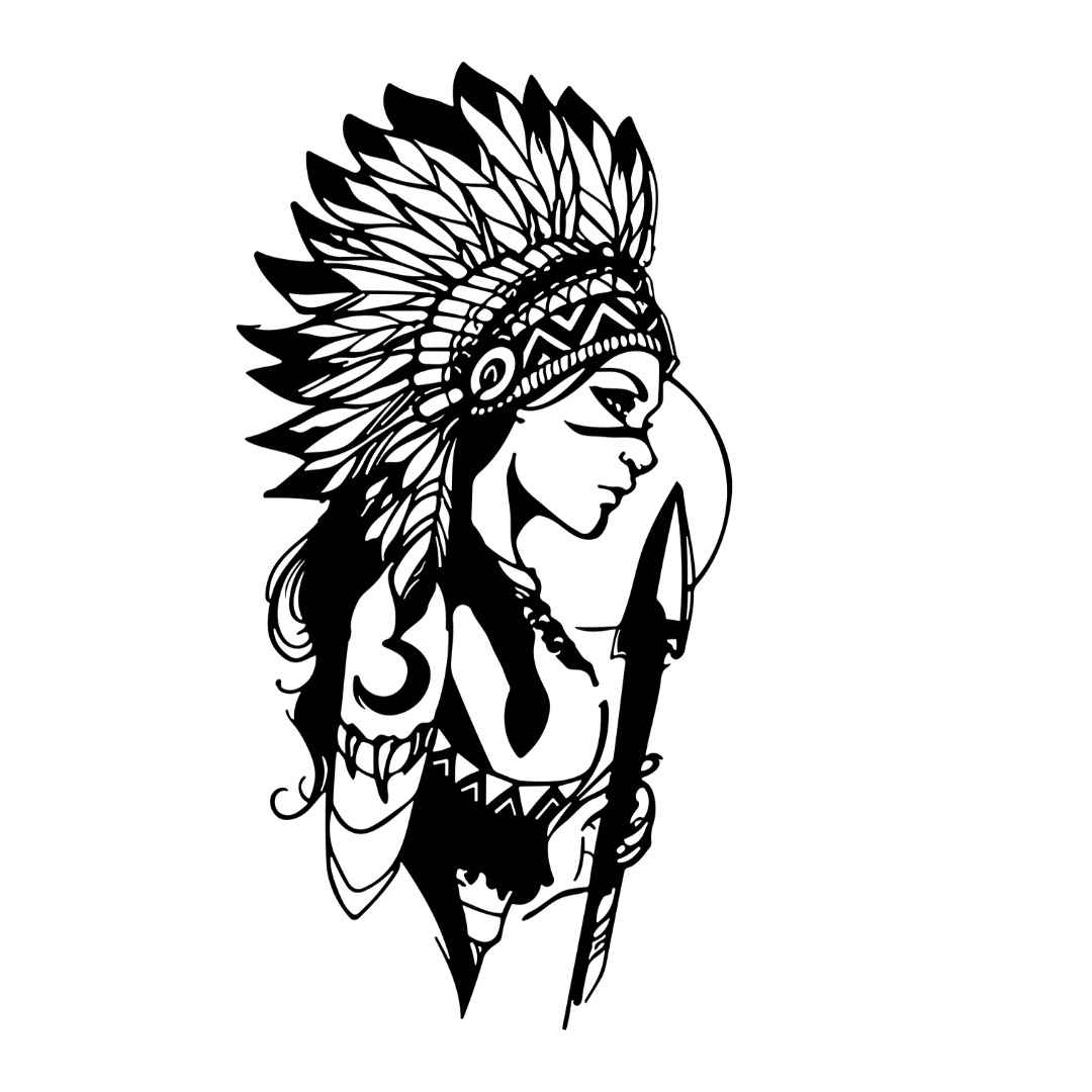 Heritage Beauty | Aboriginal Woman Metal Wall Art crafted from premium laser-cut steel with a durable powder-coated finish.
