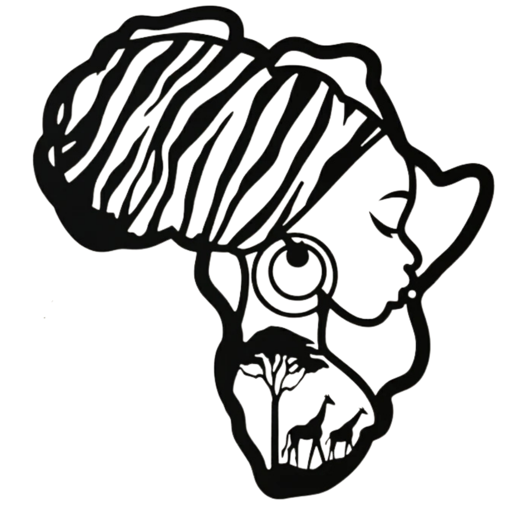 Heritage of Africa | African Woman Metal Wall Art crafted from premium laser-cut powder-coated steel.