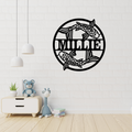 Elegant koi fish wall art displayed in a calm modern living room