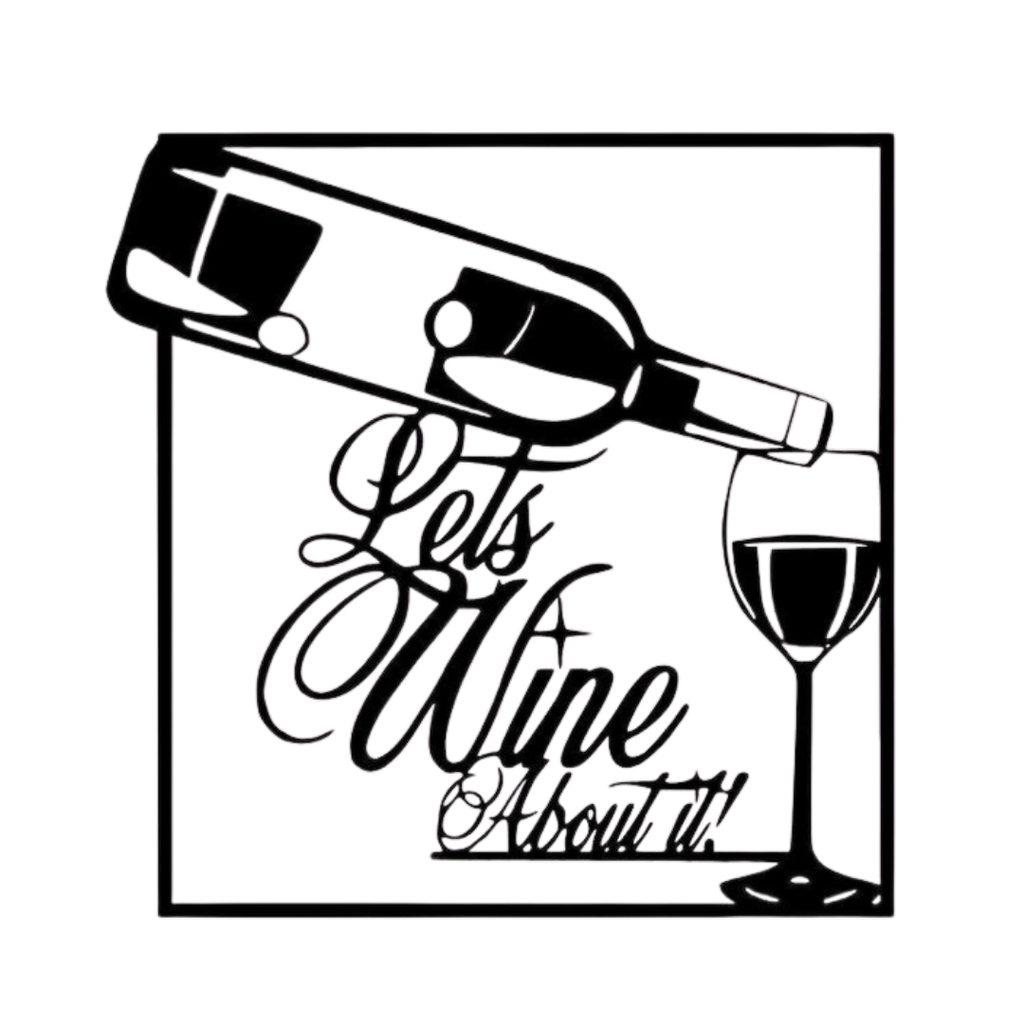 Let's Wine About It | Wine Metal Wall Art crafted from premium laser-cut powder-coated steel.