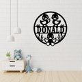 Duckling nursery wall art displayed in a soft neutral baby room