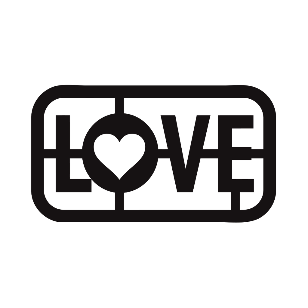 Love Always | Heart Typography Metal Wall Art crafted from premium laser-cut powder-coated steel.