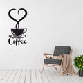 Coffee wall art displayed in a modern kitchen or coffee station