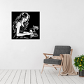 Melodies in Steel | Piano Player Metal Wall Art