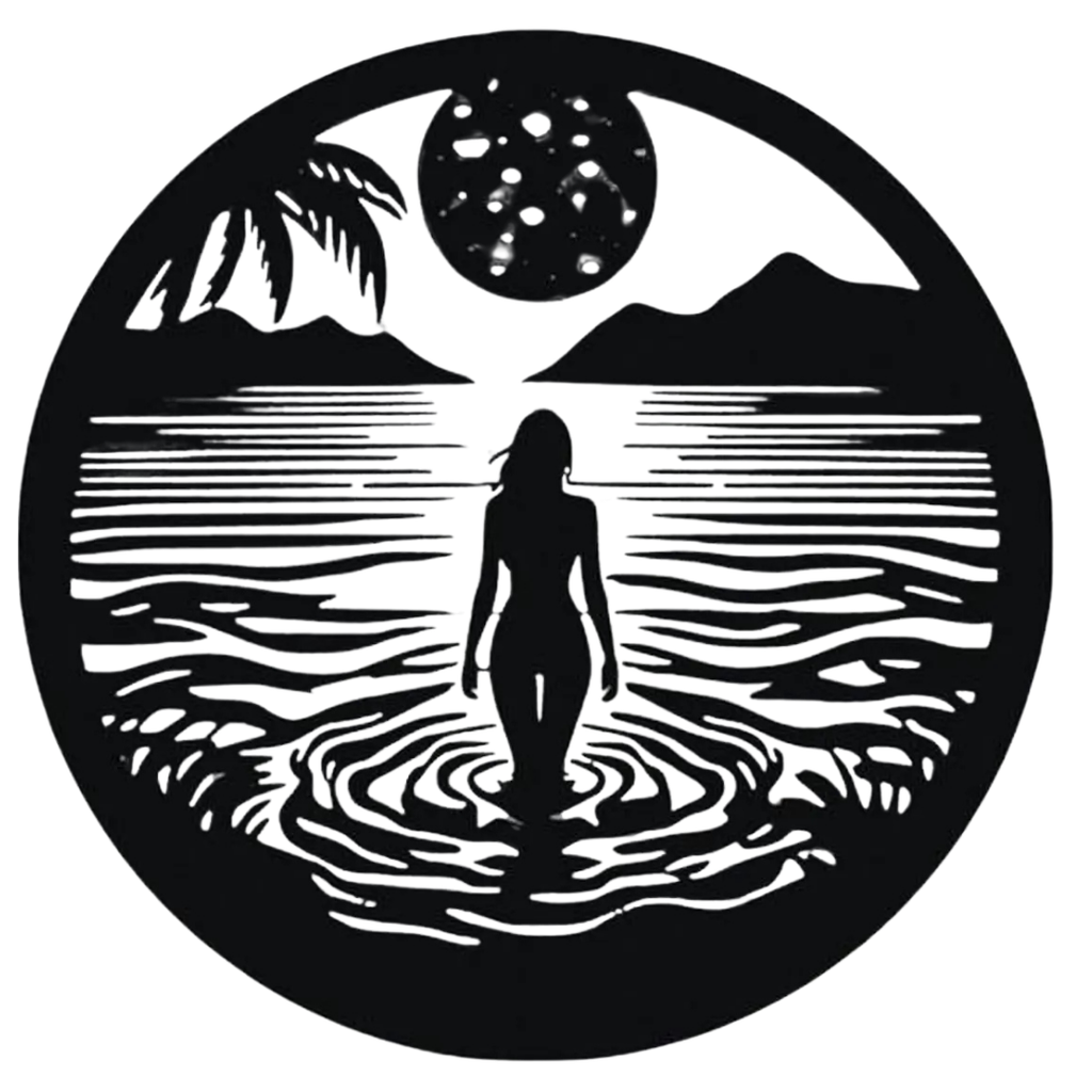 Moonlit Serenity | Coastal Silhouette Metal Wall Art crafted from premium laser-cut powder-coated steel.