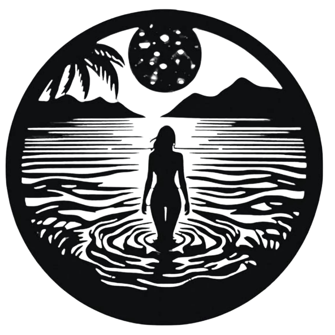 Moonlit Serenity | Coastal Silhouette Metal Wall Art crafted from premium laser-cut powder-coated steel.