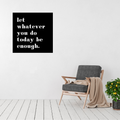 One Step at a Time | Motivational Quote Metal Wall Art displayed in a modern living room.