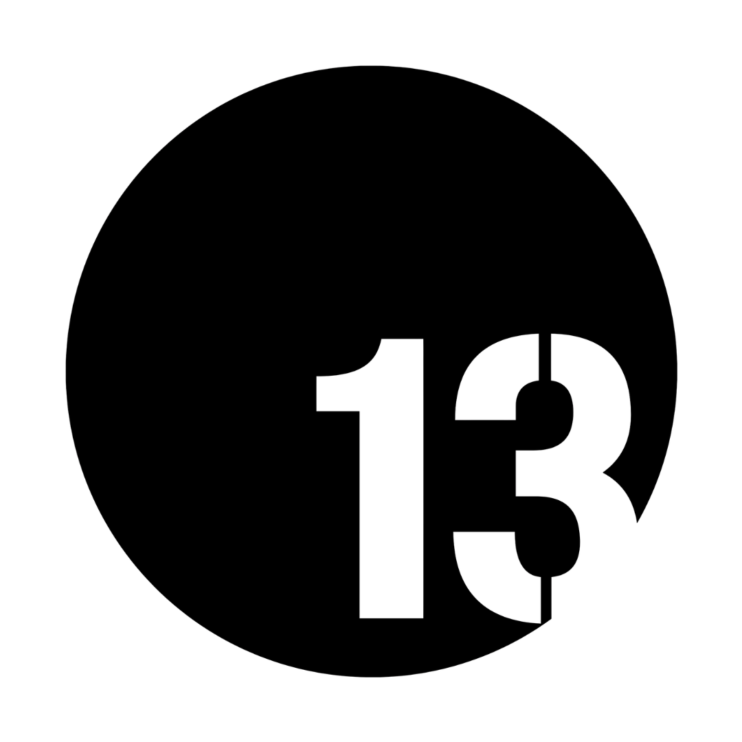 Custom round laser-cut steel address plaque featuring a contemporary offset house number.