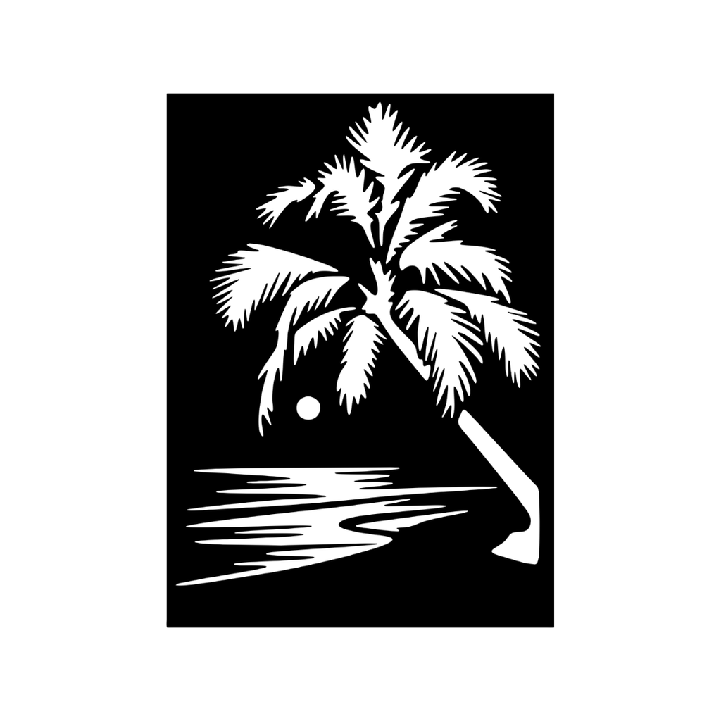 Palm Paradise | Tropical Palm Metal Wall Art crafted from premium laser-cut steel with a durable powder-coated finish.