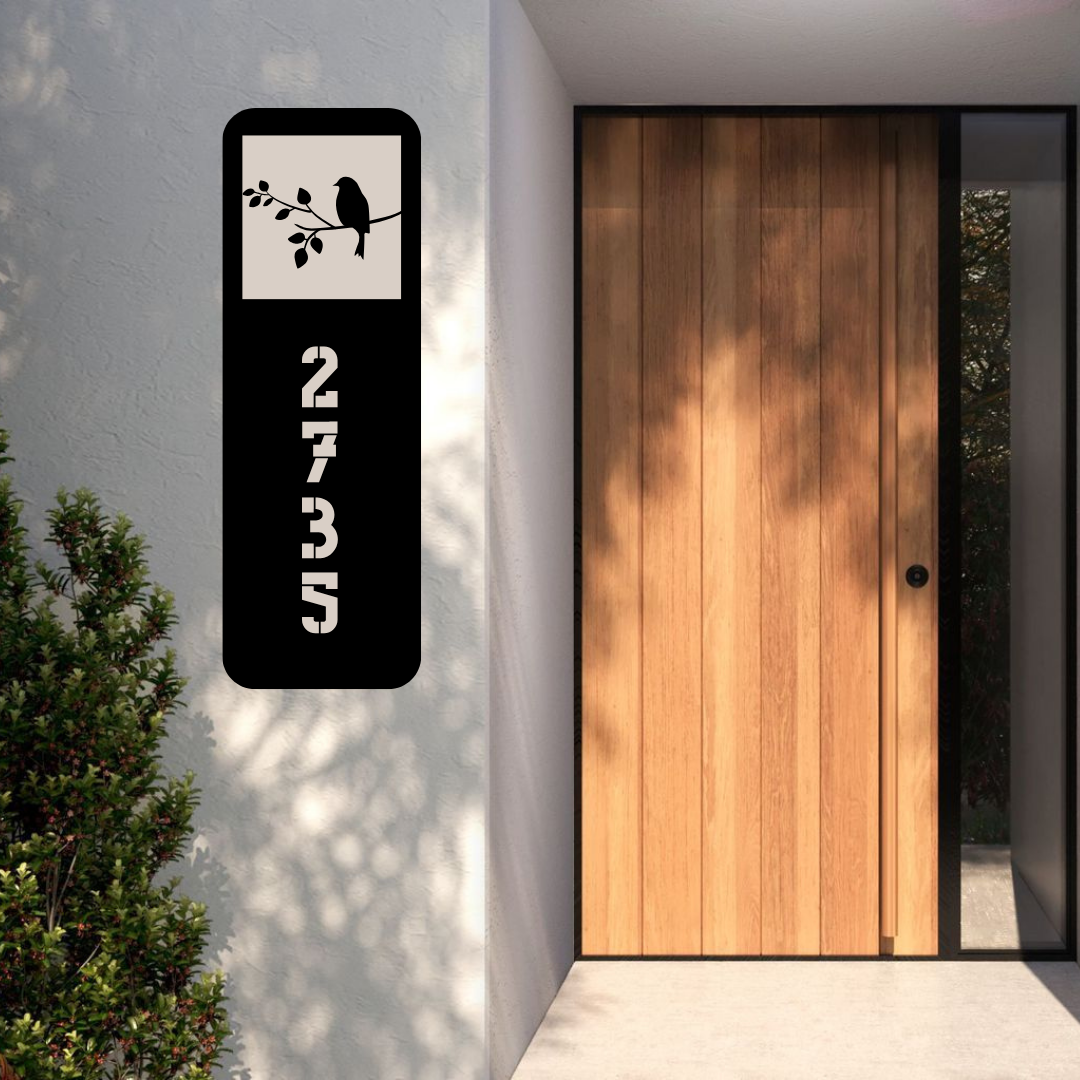 Rooted Name Sign | Custom Tree of Life Metal House Number Plaque