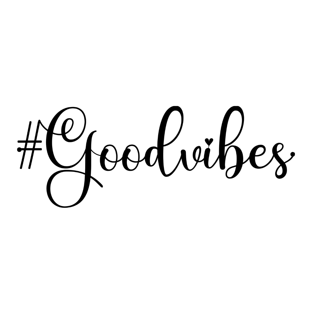 Positive Energy | #GoodVibes Metal Wall Art crafted from premium laser-cut powder-coated steel.