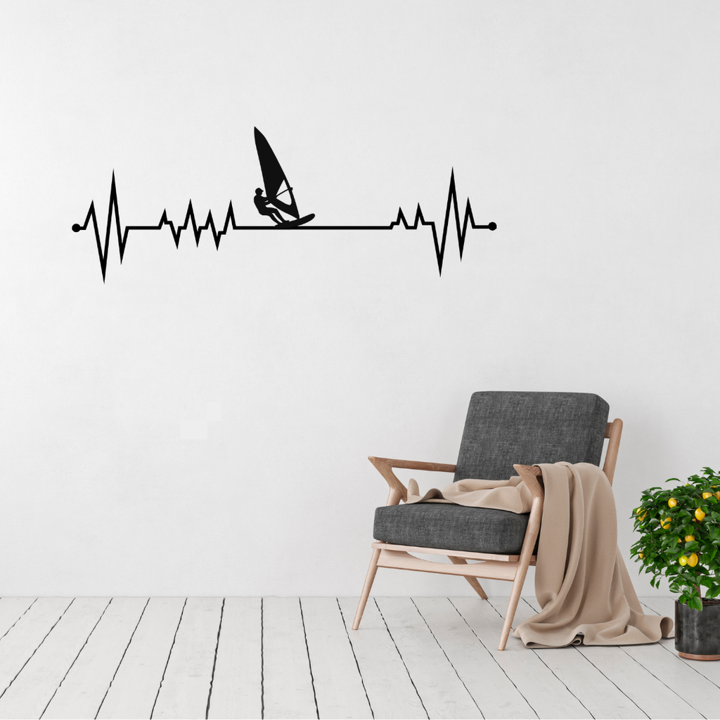 Be Your Own Kind | Inspirational Typography Metal Wall Art displayed in a bright contemporary living room.