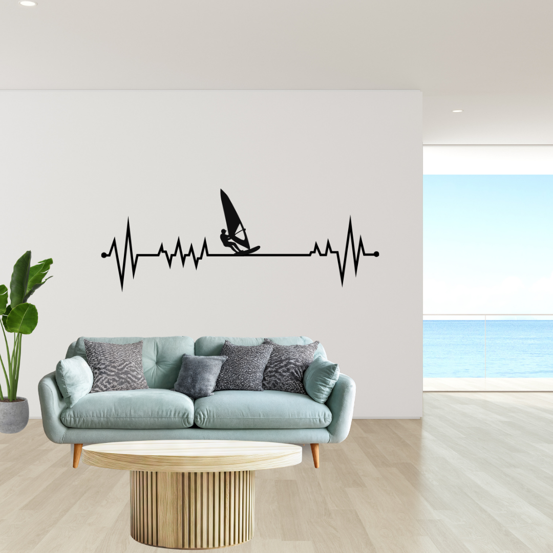 Be Your Own Kind | Inspirational Typography Metal Wall Art showcased in a modern home office.