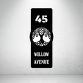 Rooted Name Sign | Custom Tree of Life Metal House Number Plaque