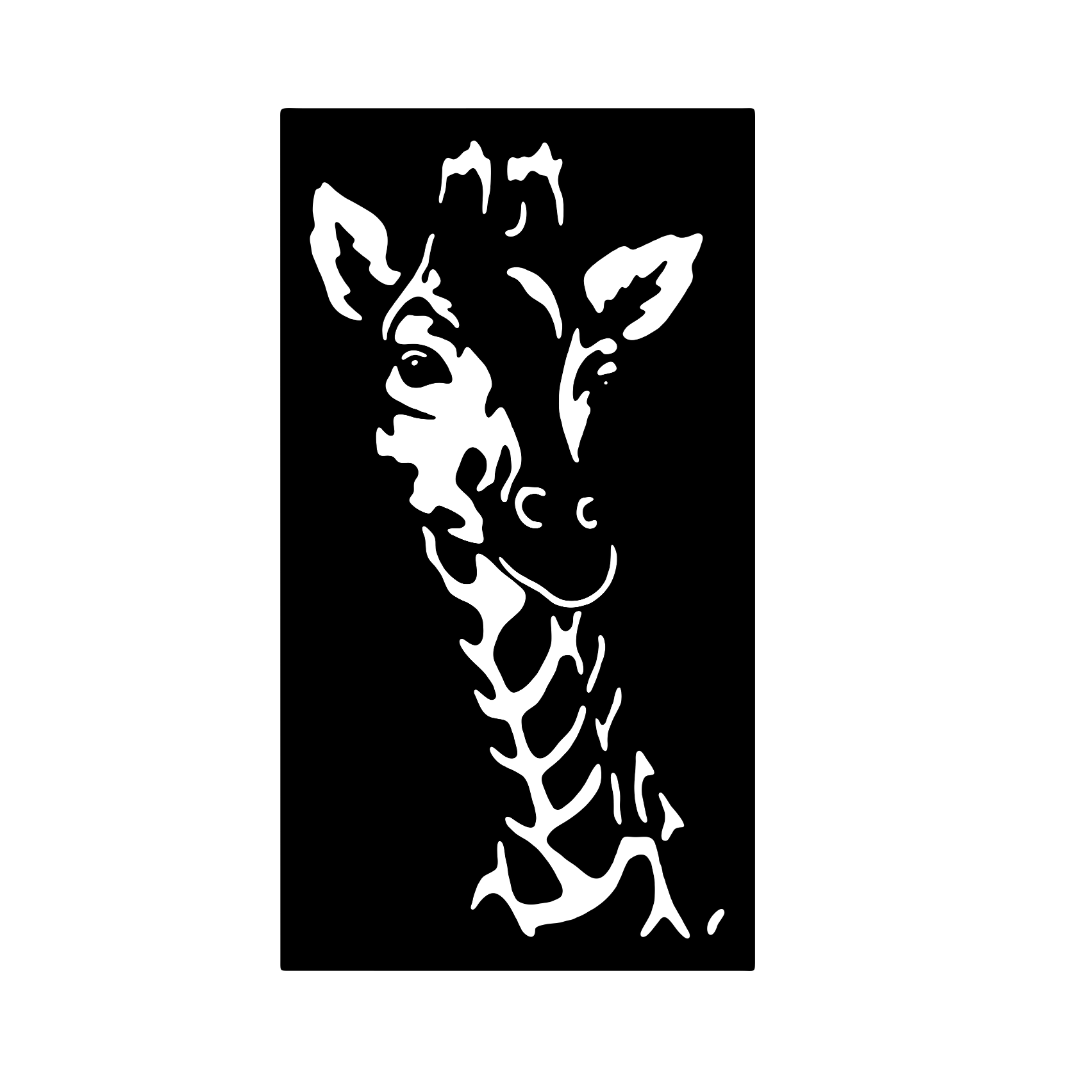 Savannah Grace | Giraffe Metal Wall Art crafted from premium laser-cut steel with a durable powder-coated finish.