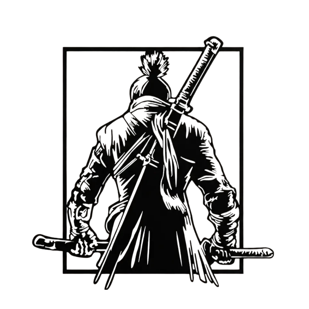 Shadow Ronin Samurai Warrior Metal Wall Art crafted from premium laser-cut steel with a durable powder-coated finish.
