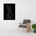 Female wall art displayed in a modern interior setting