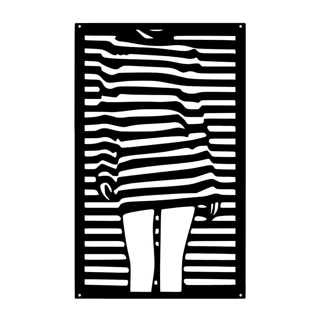Simply Her minimalist woman metal wall art isolated on a white background showing graceful female line art