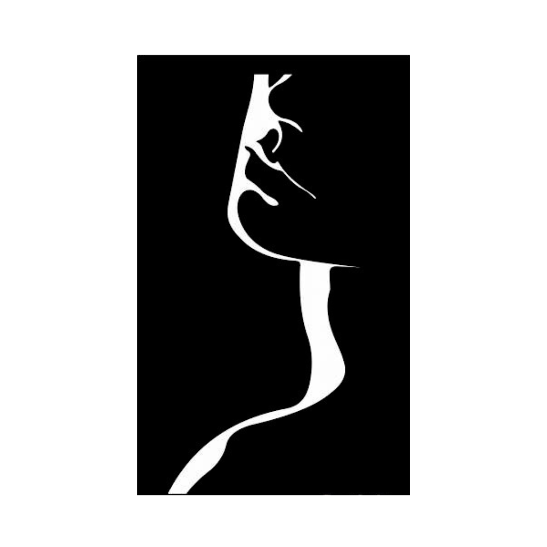 Female face silhouette metal wall art minimalist abstract design