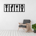 Guitar wall art displayed in a music room or modern interior
