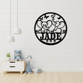 Elephant nursery wall art displayed in a safari-themed baby room