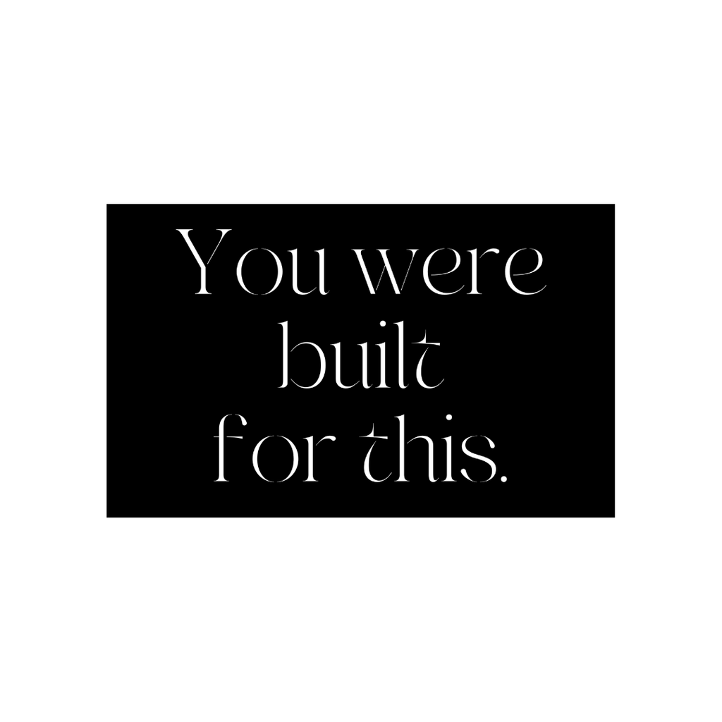 Unstoppable Fitness Inspired | You're Built For This Metal Wall Art crafted from premium laser-cut powder-coated steel.