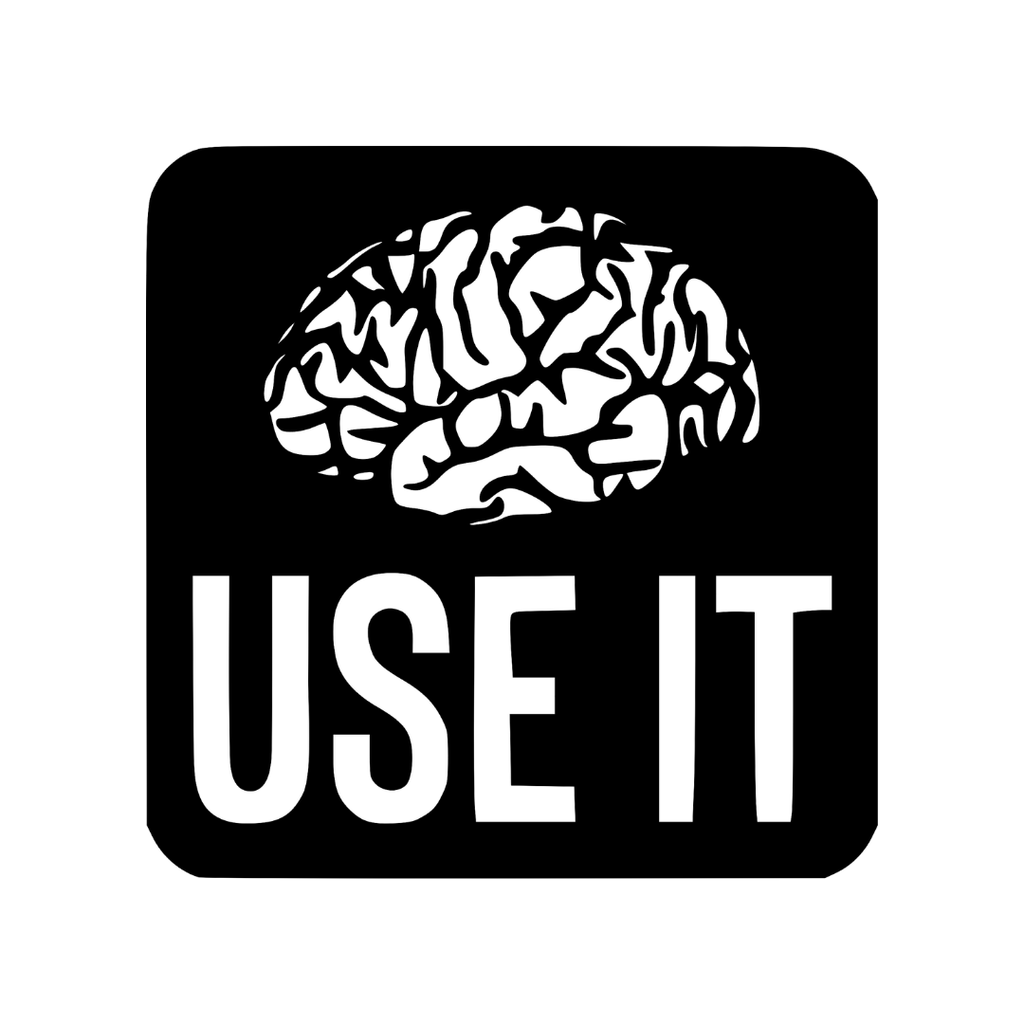 Use It | Brain Motivation Metal Wall Art crafted from premium laser-cut powder-coated steel.