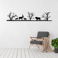Wildlife wall art displayed in a modern interior space