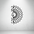 Zen Number | Mandala Vertical Address Sign